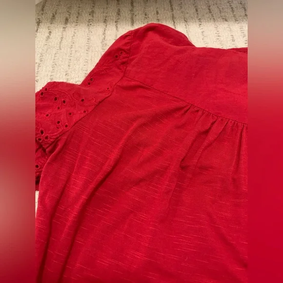 Knox Rose red blouse - size medium - Picture 4 of 6